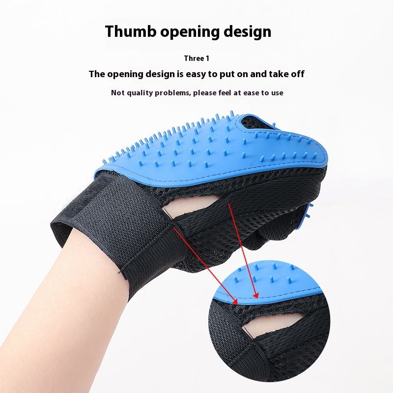 Silicone DE-Shedding Pet Grooming Glove