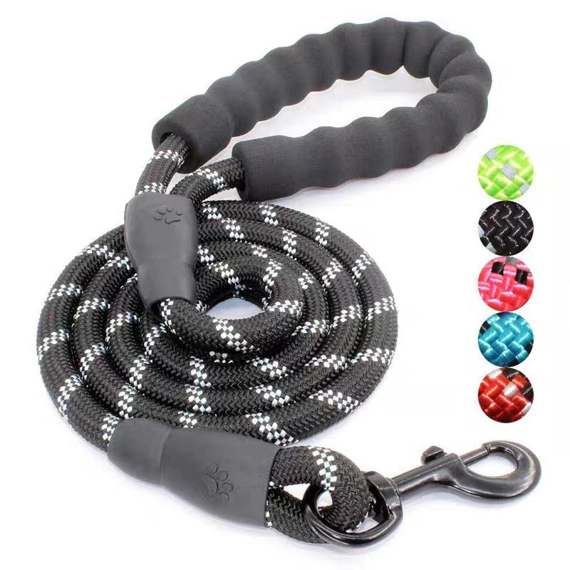 Reflective Soft Handle Nylon Rope Pet Dog Leash